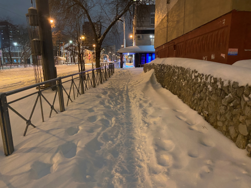 Снег зима тротуар